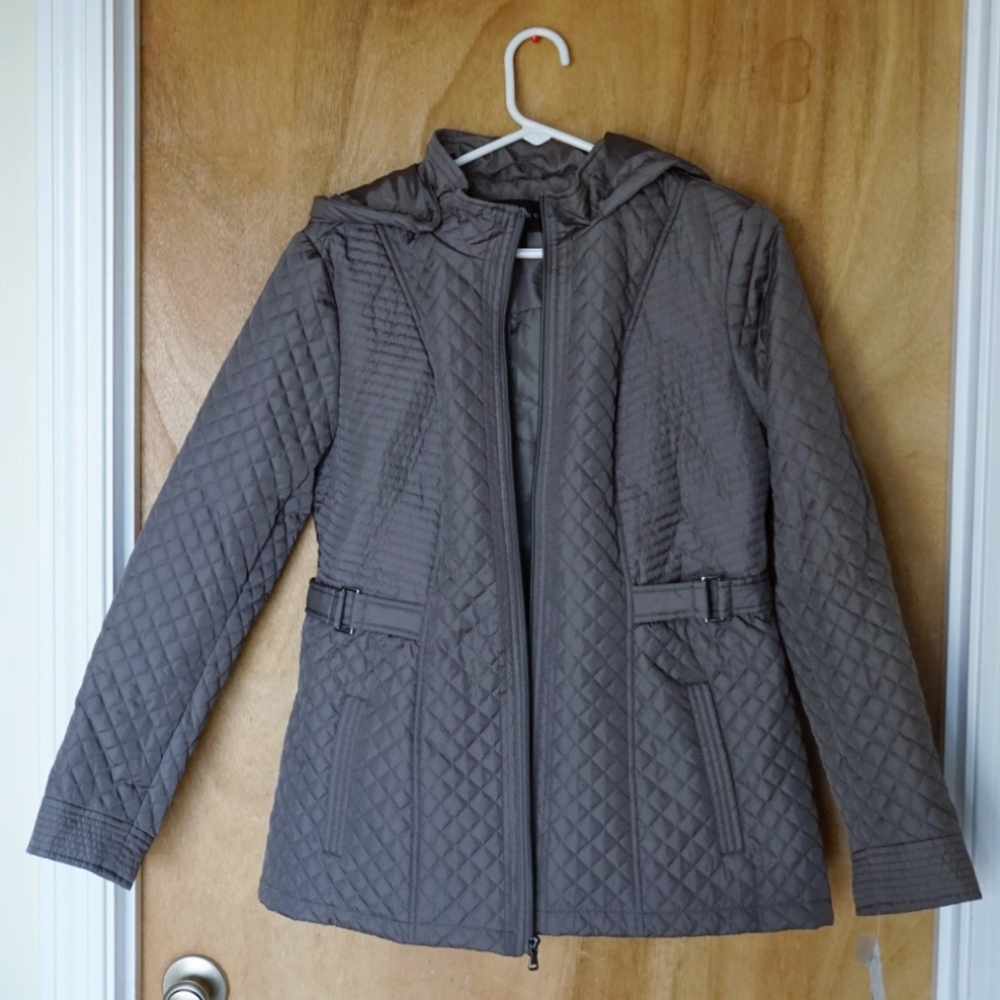 Light Green Quilted Spring Fashion Hooded Jacket
